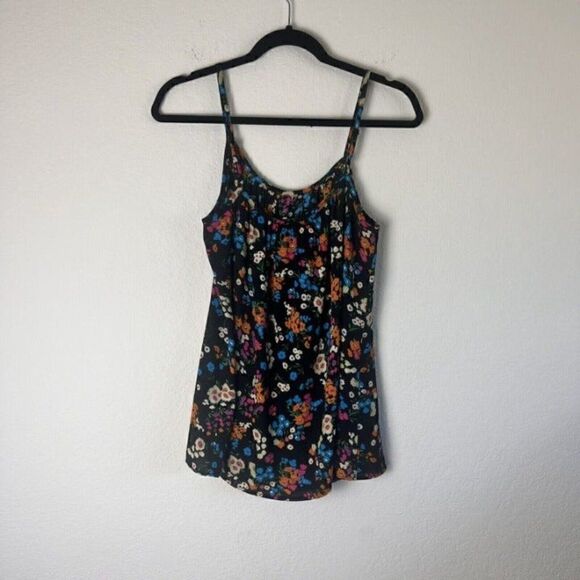 Cabi Carefree Women’s Cami Top Black Colorful Floral Print Tank Top Size Small - Picture 11 of 12